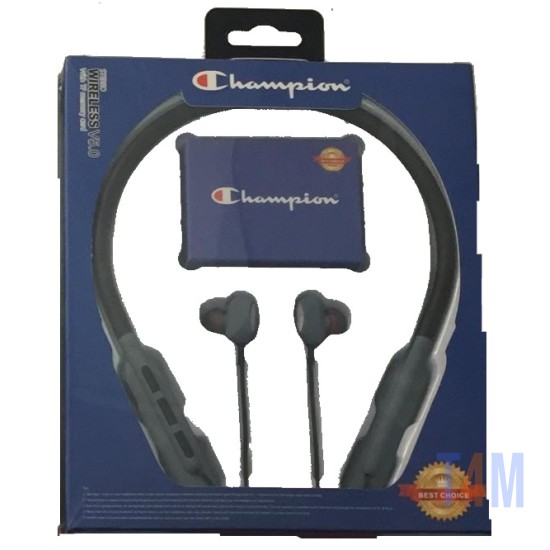 HEADPHONES PORTS HEADSET SEM FIO BLUETOOTH BLACK AND GRAY